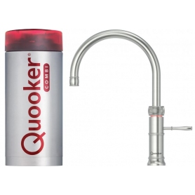 Quooker 2.2CFRRVS Combi 2.2 Fusion Classic Round 3 in 1 Boiling Water Tap - Stainless Steel
