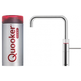Quooker 2.2FSCHR Combi 2.2 Fusion Square 3-in-1 Boiling Water Tap  - Polished Chrome