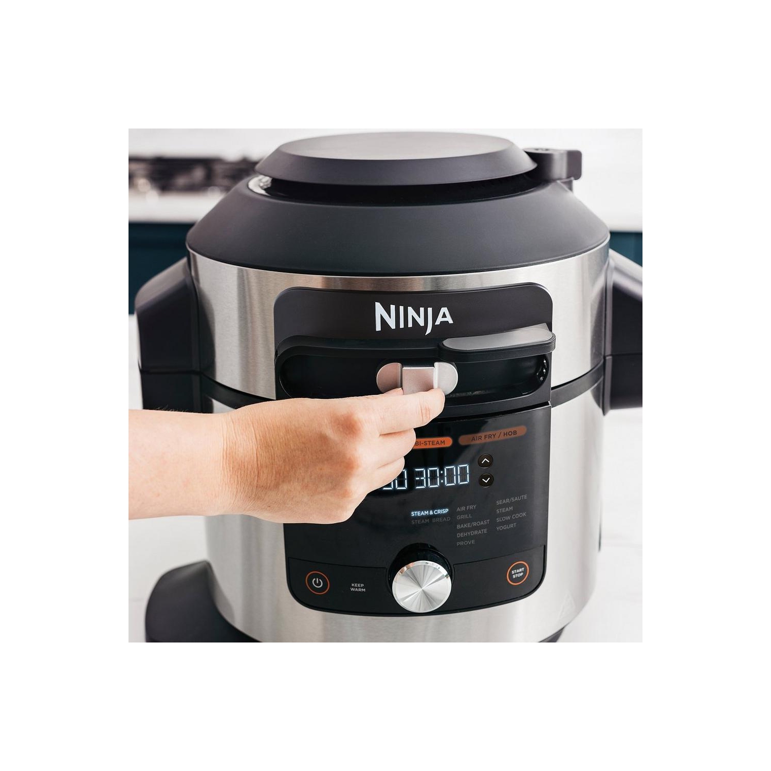 Ninja OL650UK 7.5L 14-In-1 One Lid Multi Cooker - Black / Stainless Steel - 1