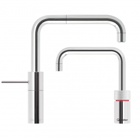 Quooker 7NSCHRTT PRO7 Nordic Square 3 in 1 Twin Taps - Polished Chrome