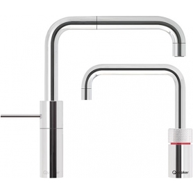 Quooker 2.2NSCHRTT Combi Nordic Square 3 in 1 Boiling Water Twin Taps - Polished Chrome