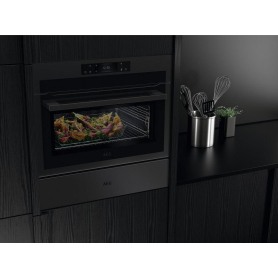 AEG KME768080T WiFi Connected Built In Combination Microwave - Matte Black - EX SHOWROOM - 1