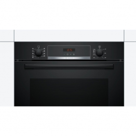 Bosch HBS573BB0B Series 4 Built In Single Oven with Pyrolytic Self Cleaning - Black - 1