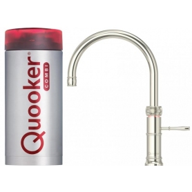 Quooker 2.2CFRNIG Combi 2.2 Fusion Classic Round 3 in 1 Boiling Water Tap - Nickel