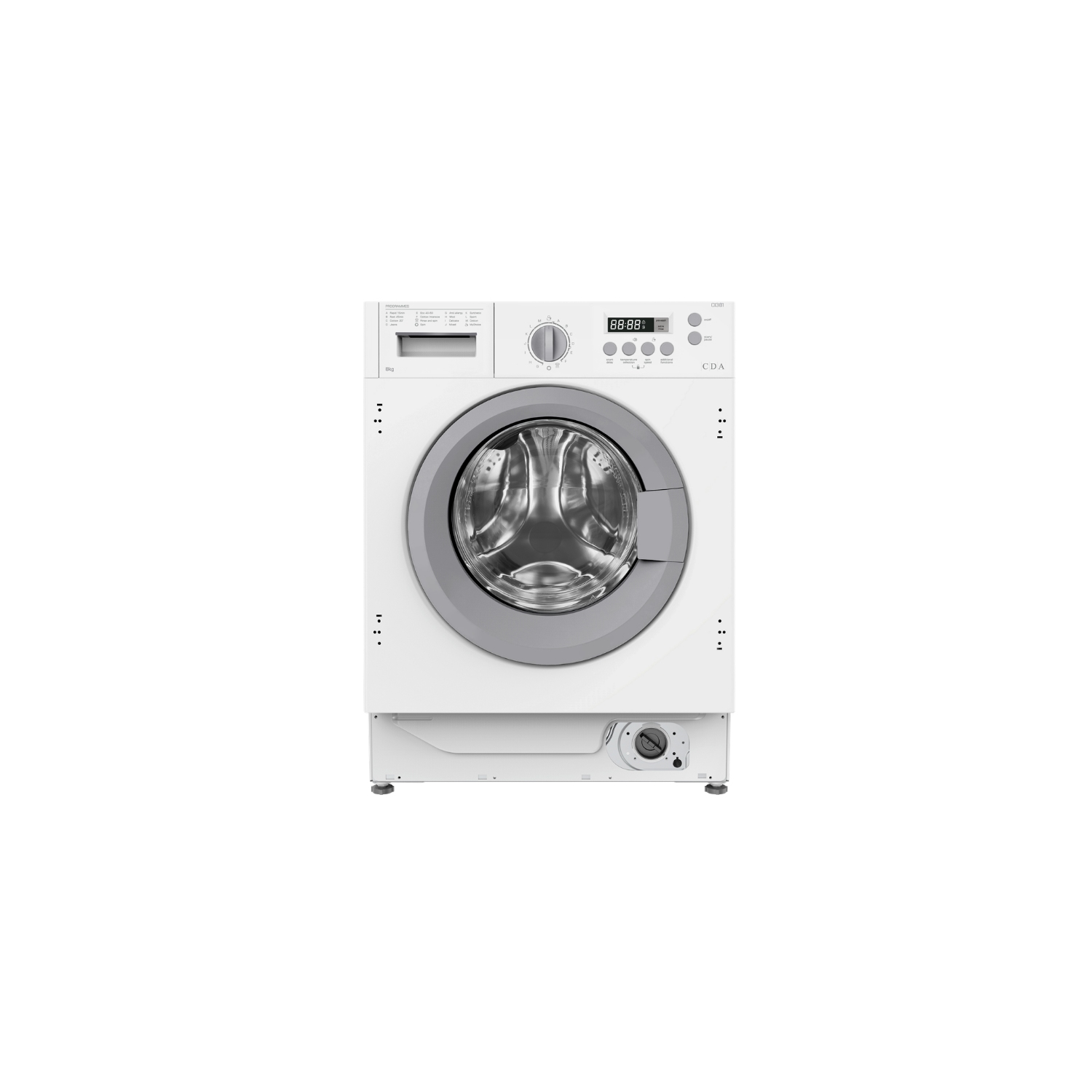CDA CI381 8kg 1400 Spin Integrated Washing Machine - 0
