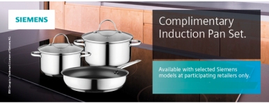 Bosch, Neff, Siemens Complimentary Induction Pan Set